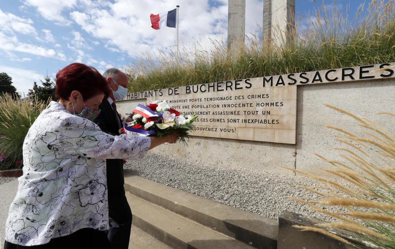 Présents hier, les quatre survivants du massacre de Buchères, dont Michèle Huriol (photo), ont tenu à avoir une pensée pour les martyrs d’Oradour-sur-Glane.