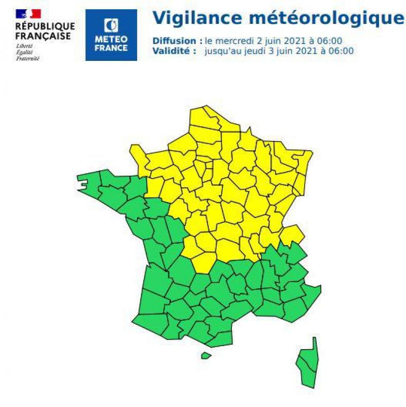 L Aube En Vigilance Jaune Orages Ce Mercredi Apres Midi