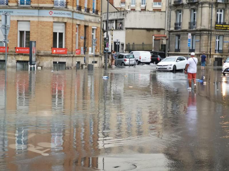 Reims Trois Inondations En Quinze Jours Au Meme Endroit De La Ville