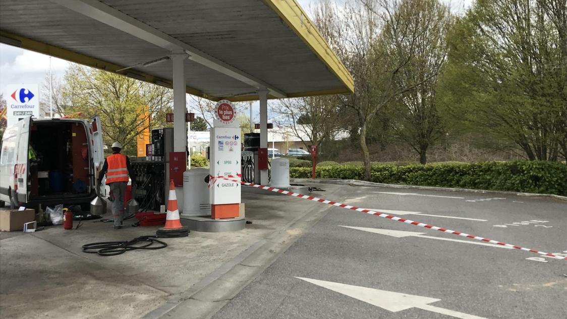 Vandalisme: à Laon, la station-essence de Carrefour à nouveau opérationnelle