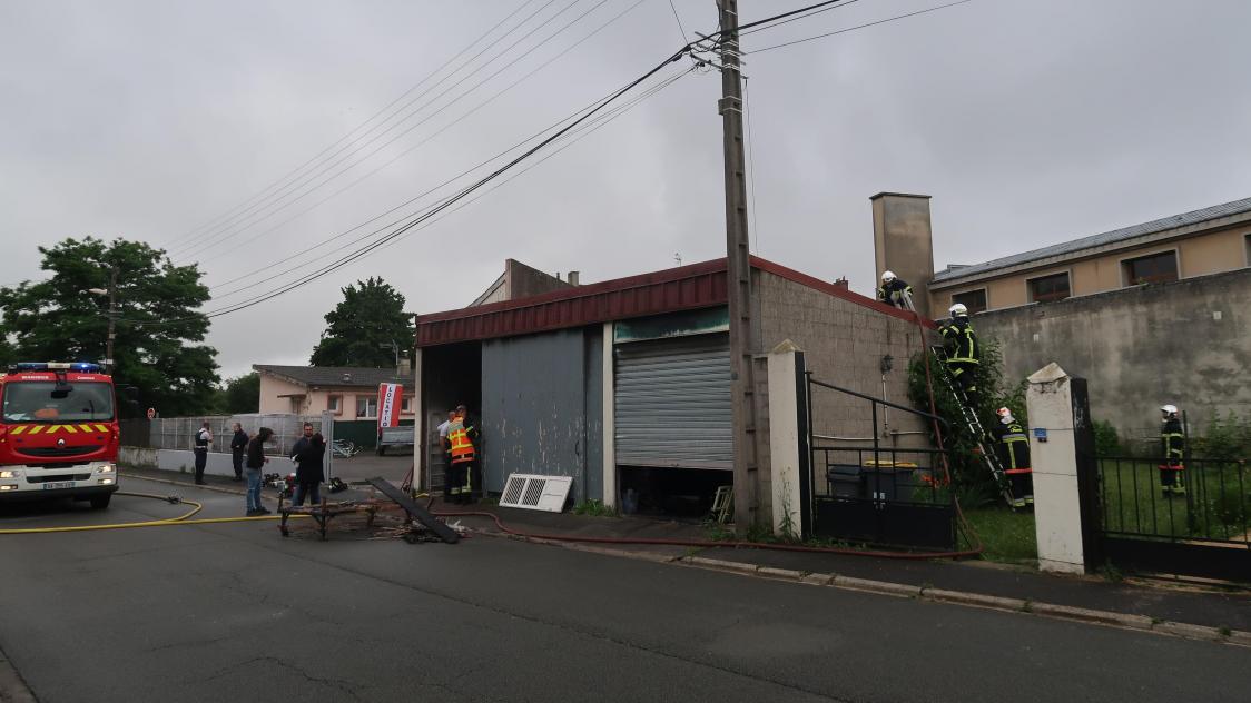 Début d’incendie rue JeanZay à Laon