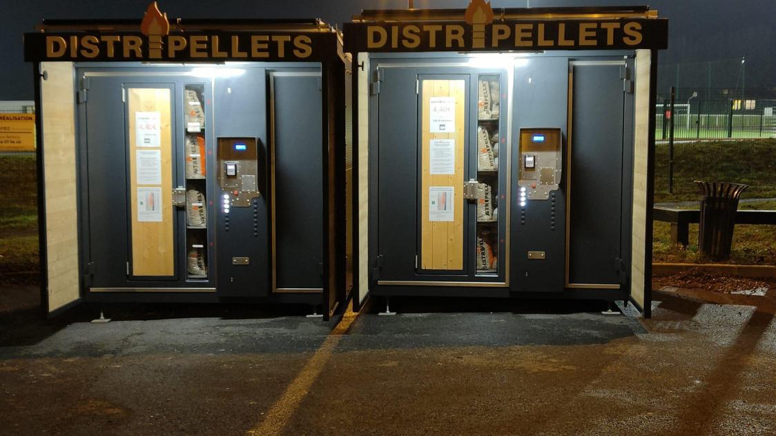 Des distributeurs automatiques de granulés de bois près de Reims