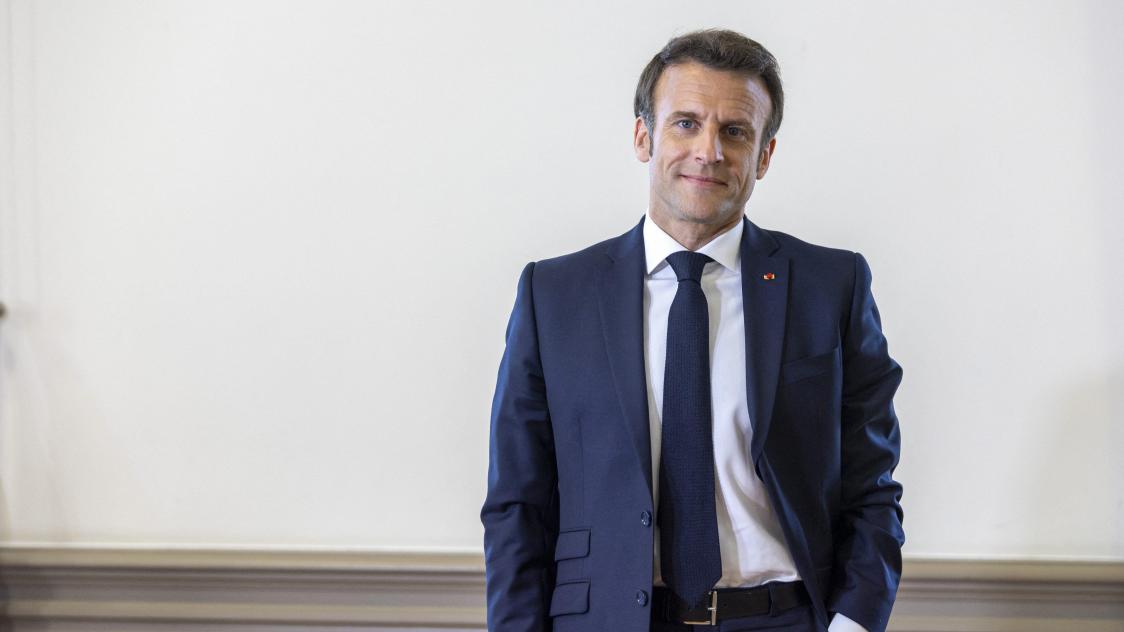 Portrait du candidat LREM Emmanuel Macron au Palais du Pharo, avant le second tour de scrutin.