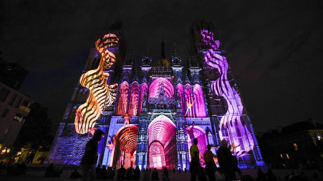 VIDÉO. Cathédrale de lumière fête sa 10e édition à Rouen et le spectacle  promet des surprises