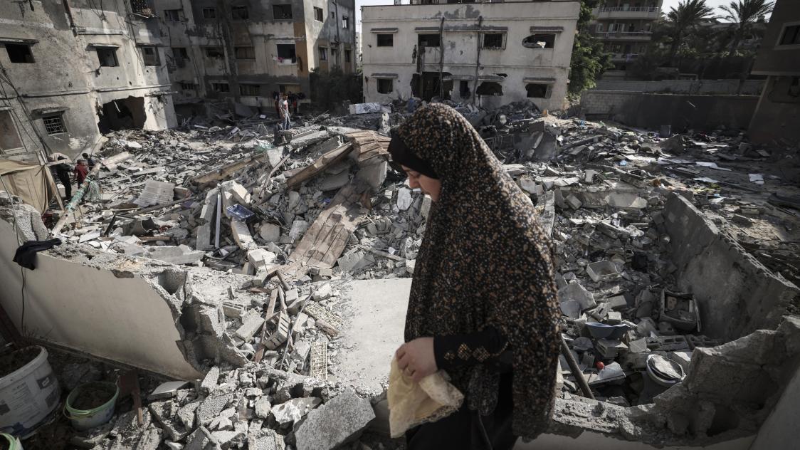 Selon un bilan du Hamas au pouvoir à Gaza, 46 Palestiniens ont été tués dont de nombreux enfants et plusieurs centaines ont été blessés en trois jours de bombardements israéliens.AFP