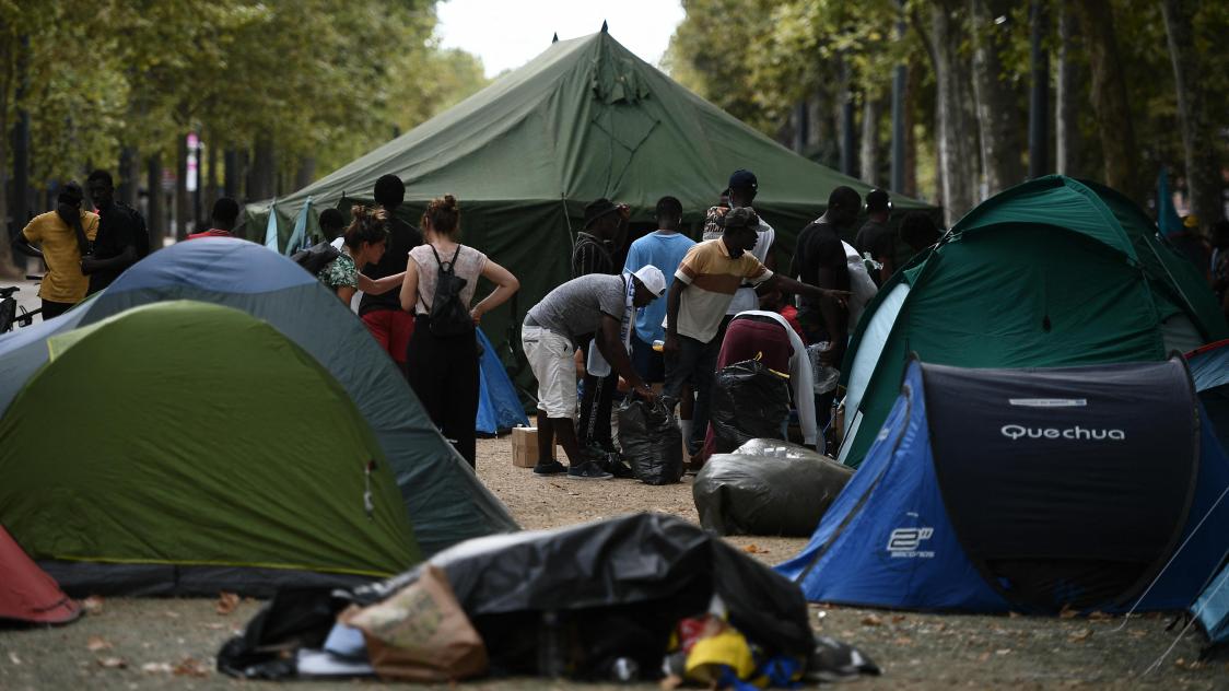 Un camp de migrants à Toulouse, le 26 août 2022.