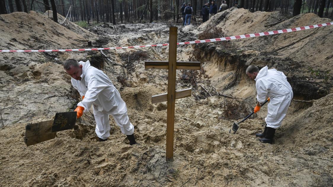 Quelque 443 tombes ont été découvertes au total sur ce site.AFP