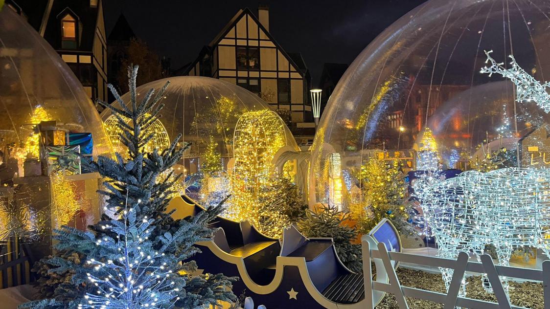 Noël à nouveau dans les bulles à Troyes