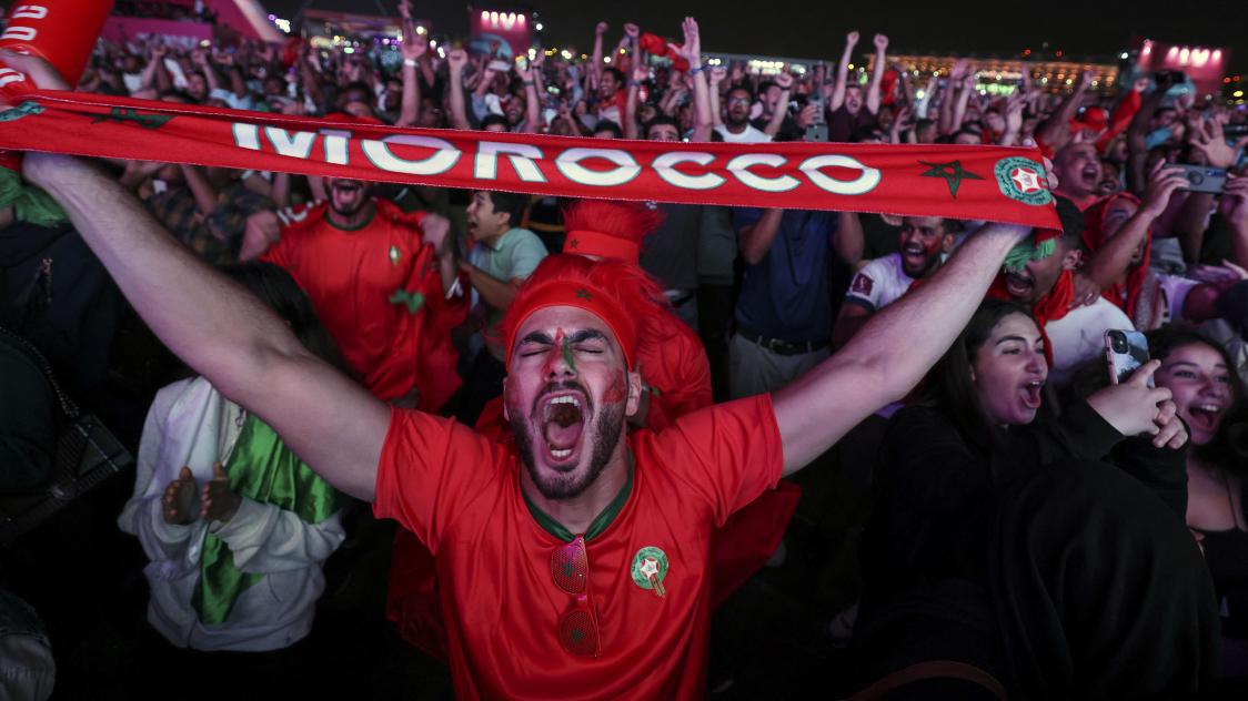 Les supporters marocains ont joyeusement fêté la qualification des Lions de l’Atlas.