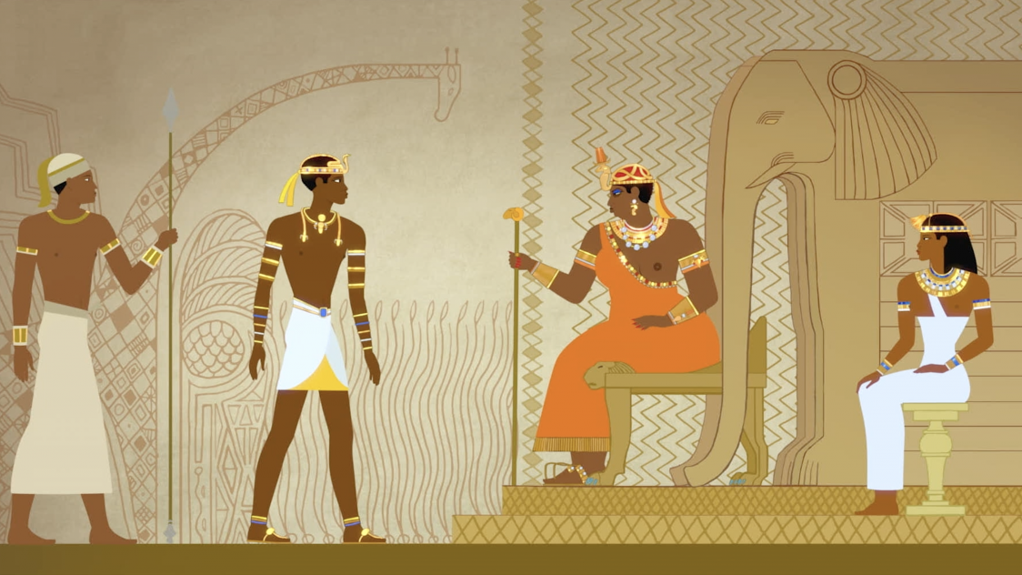 Il y a 3000 ans au Soudan, un jeune roi africain devenu Pharaon avec l’aide des Dieux.