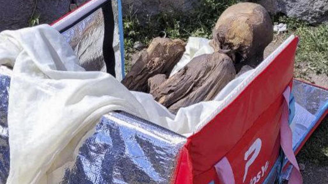 La police péruvienne a saisi ce week-end une momie pré-hispanique de « 600 à 800 ans » dans le sac isotherme d’un ancien livreur à domicile