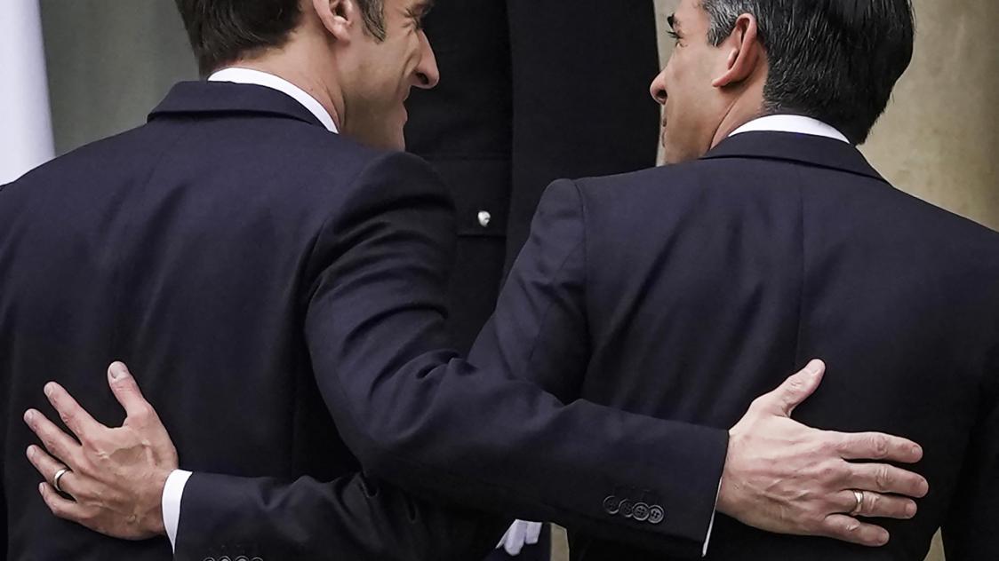 Emmanuel Macron a salué «un nouveau départ» dans la relation bilatérale après des années de brouille post-Brexit.AFP