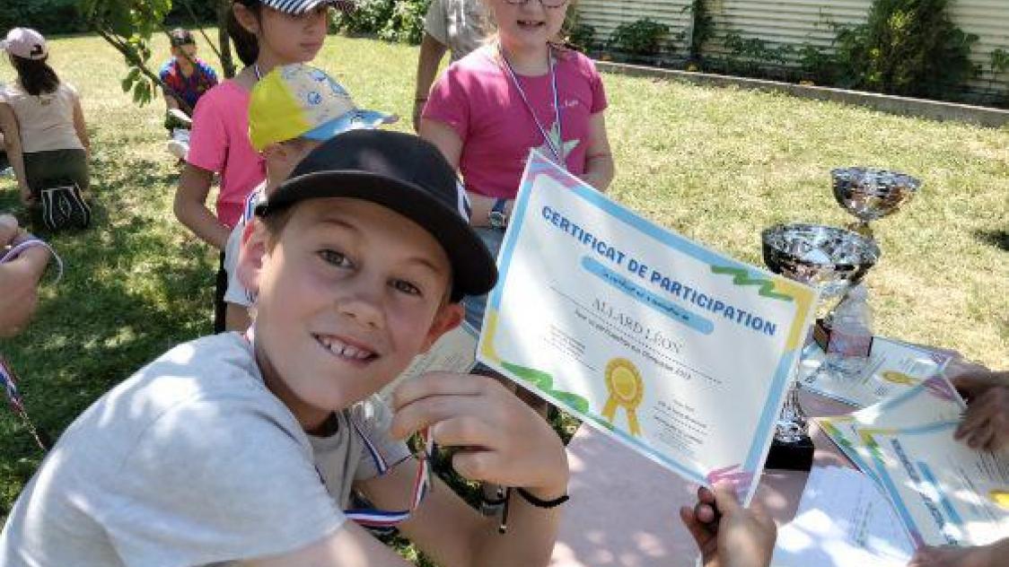 certificat de participation pour les enfants