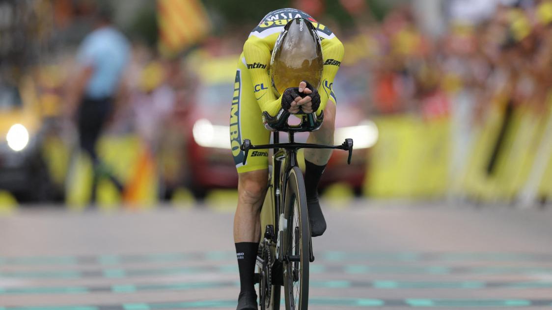 Cycliste TOUR DE FRANCE maillot jaune
