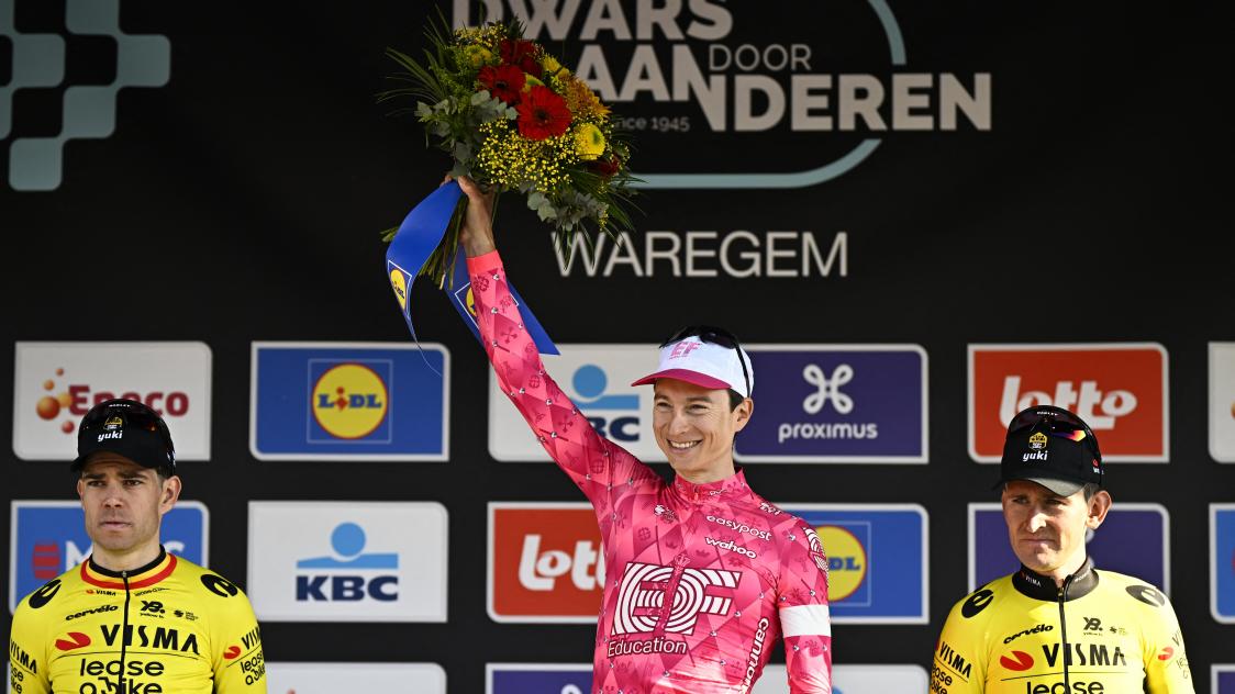 Cyclisme : devant la loi du nombre, Powless a imposé la sienne dans À  Travers la Flandre