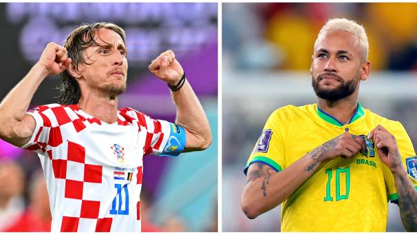 Un pari difficile pour la Croatie de Luka Modric face au Brasil emmené par Neymar.