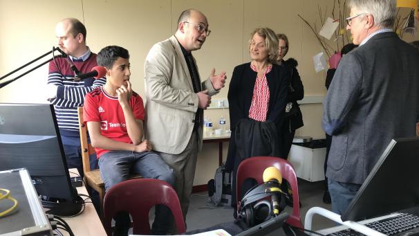 Catherine Maolic, directrice de l’académie dans les Ardennes, s’est réjouie de cette classe qui dédiera deux heures à la radio, dès la rentrée prochaine.