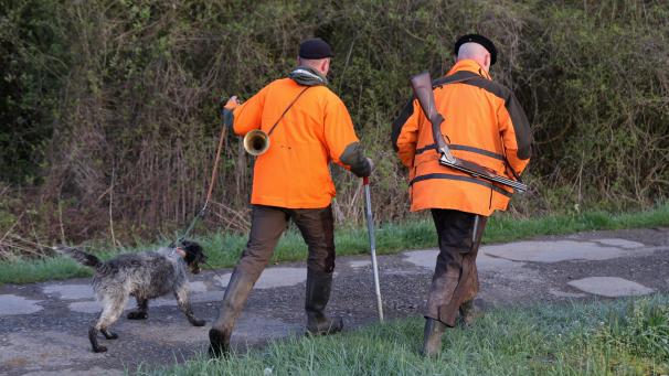 Un traqueur et un lieutenant de louveterie, accompagnés de deux chiens, ont silloné les bois autour du mémorial de Berthaucourt.