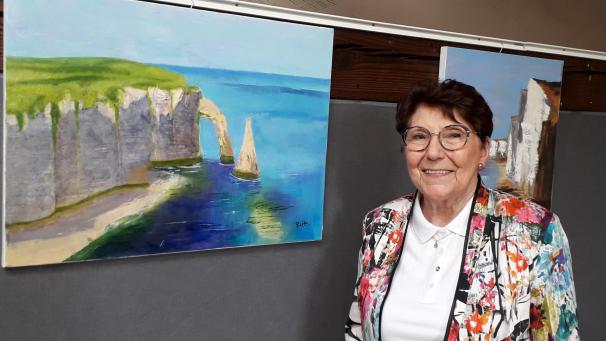 Esther Fauvel, Normande d’origine, a peint les falaises d