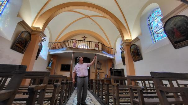 Alain Compère et son équipe municipale avaient débuté le projet de restauration de l’église en 2014.