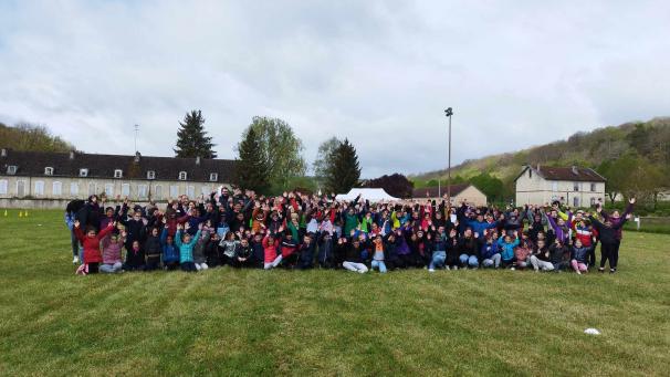 177 élèves de CM1 et CM2 des écoles de la région de Bar-sur-Aube étaient à l’abbaye de Clairvaux dans le cadre des Olympiades scolaires, mardi 16 avril.