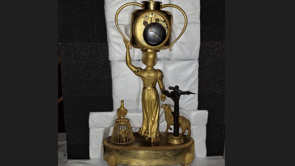 « La pendule de Perrette et le pot au lait » a pu être restaurée grâce au prêt à France Museums.