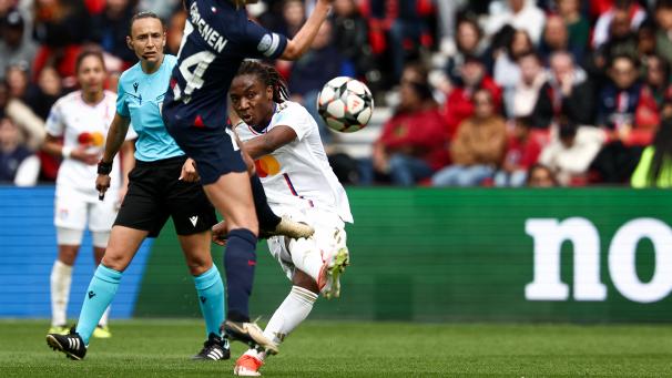 L’attaquante internationale haïtienne Melchie Dumornay a très largement contribué à la qualification de l’Olympique Lyonnais.