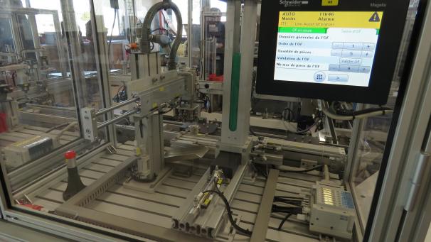 L’une des chaînes de production entièrement automatisées installée dans les locaux du Pôle formation à Troyes.
