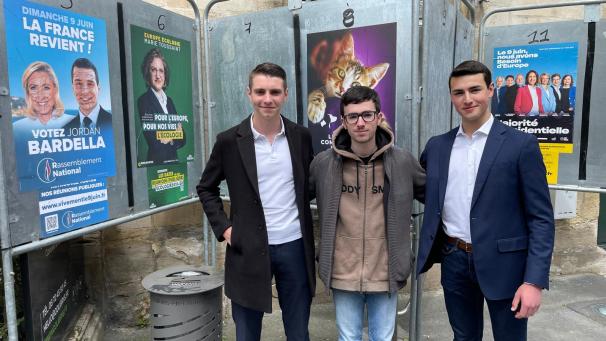 Enzo Hubert, Nicolas Boyer et Etân Gobit sont tous les trois lycéens à Pierre-Bayen à Châlons. « À la cantine, on se retrouve. On est un groupe de huit et on parle très souvent politique ! »