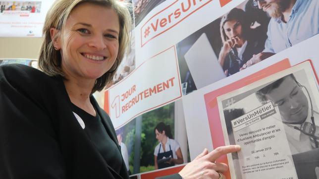 Anne-Laure Sayart, conseillère entreprise Pôle emploi a organisé la campagne qui débute ce mardi sur les métiers d’ambulanciers.