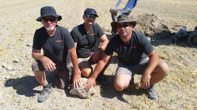 Une équipe de chercheurs a découvert en 2018 un autre fragment de 477 kilos à Saint-Aubin.