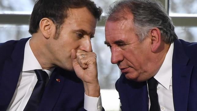 Emmanuel Macron et François Bayrou le 14 janvier 2020.