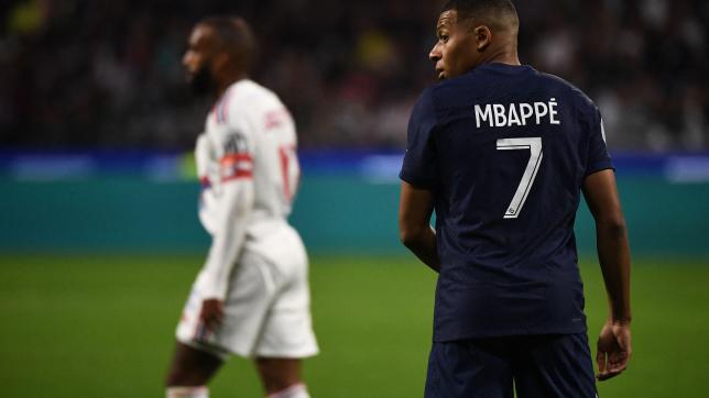 Kylian Mbappé le 18 septembre 2022 lors d’une rencontre entre Paris et Lyon.