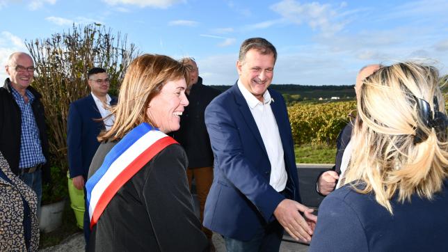 Le candidat à la présidence du RN en visite de samedi à Romery, commune du vignoble champenois qui a voté 58,25% des voix à Marine Le Pen au second tour de la présidentielle.