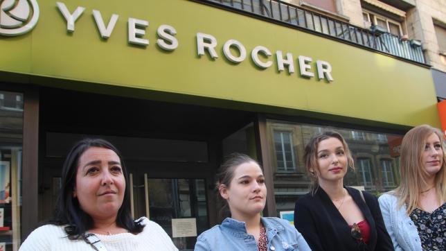 Nous avons interrogé trois des quatre anciennes salariées d’Yves Rocher Sedan six mois après la fermeture : Rose Yildrim (à gauche), Marylaure Baudon (à côté de Rose) et Anaïs Bocktaels (à droite).