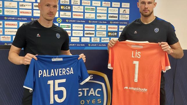 Ante Palaversa et Mateusz Lis ont été présentés hier à la presse, avant de pouvoir se montrer sur les pelouses de Ligue 1.