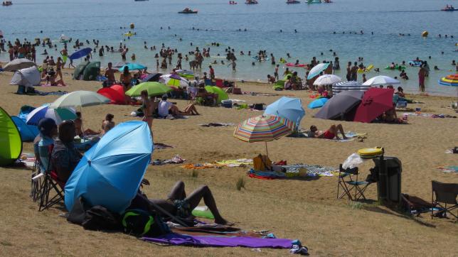 La plage de Mesnil-Saint-Père a souvent été bondée cette année et les problèmes d’incivilité ont été peu nombreux.