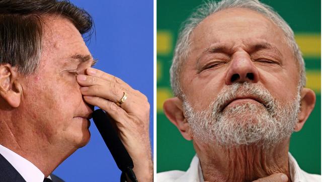 Jair Bolsonaro face à Luiz Inacio Lula da Silva: deux hommes pour un poste de Président.AFP
