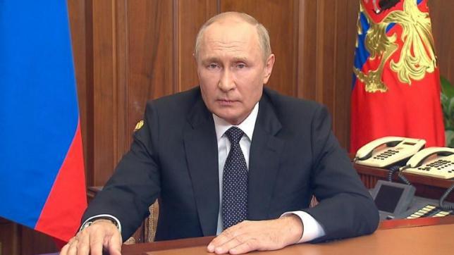 Vladimir Poutine a instauré la loi martiale dans les quatres territoires ukrainiens annexés.