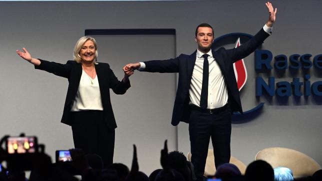 Jordan Bardella a été félicité par Marine Le Pen pour son élection.