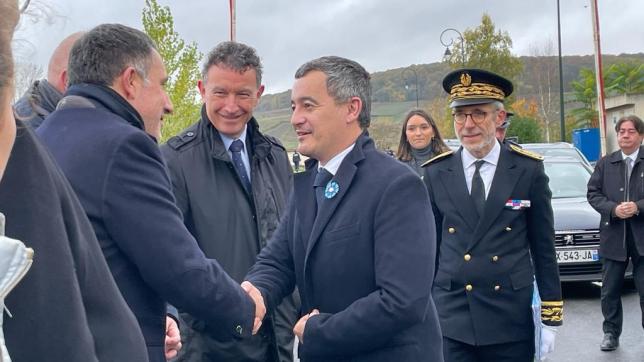 Le ministre de l’Intérieur et des Outre-Mer, Gérald Darmanin, est en visite à Épernay.