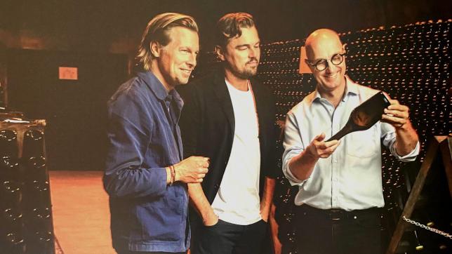 En mai dernier, l’acteur américain s’était rendu dans les caves de la maison Telmont, aux côtés de Ludovic du Plessis, PDG de la marque, et Bertrand Lhopital, chef de cave.