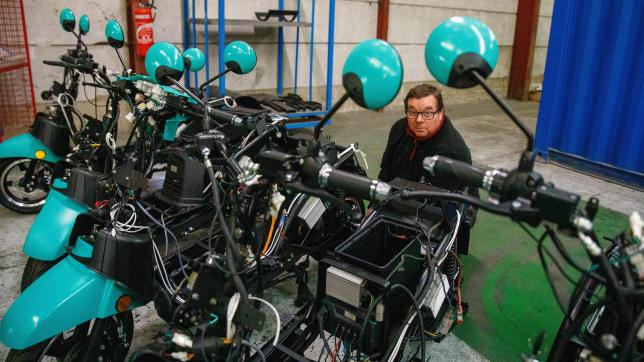 Plusieurs centaines de scooters sont sortis de l’usine en 2021.