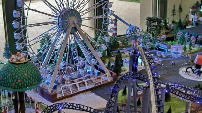 Une miniature du parc Nigloland dont les attractions fonctionnent sera exposée au marché de Noël d