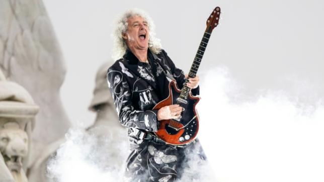 Le guitariste de Queen, Brian May, lors du jubilé de platine de la reine Elizabeth II, le 4 juin 2022 à Buckingham Palace