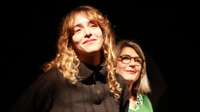Alma Livert et Aurélie Videlier, lors de la présentation de la pièce. Deux générations pour deux Camille.