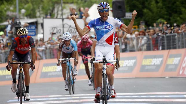 Sous les ordres de Martial Gayant, Thibaut Pinot a gagné une victoire d’étape sur le Giro 2017.