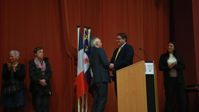 Jocelyn Dessigny et Franck Briffaut, une relation forte, saluée par une médaille de l’Assemblée nationale.