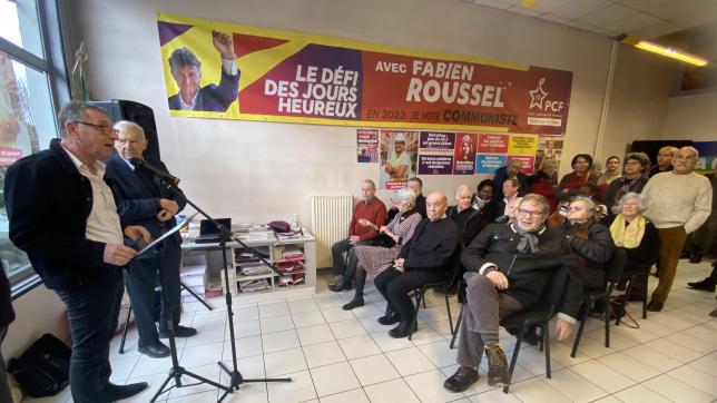 Jean-Pierre Cornevin a adressé ses vœux aux adhérents aubois du PCF samedi matin.