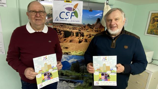 Pascal Liez et Christian Hot, respectivement vice-président et président de la CSF de Laon, apportent conseils et réponses aux consommateurs dans plusieurs domaines, dont les dépenses énergétiques.